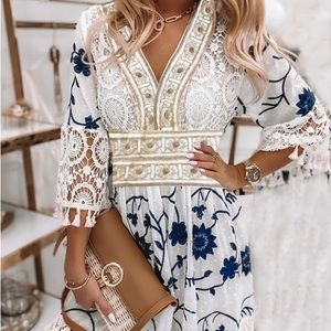Summer lace floral dress - BRAND NEW